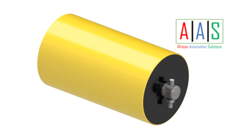Steel conveyor roller engineering render