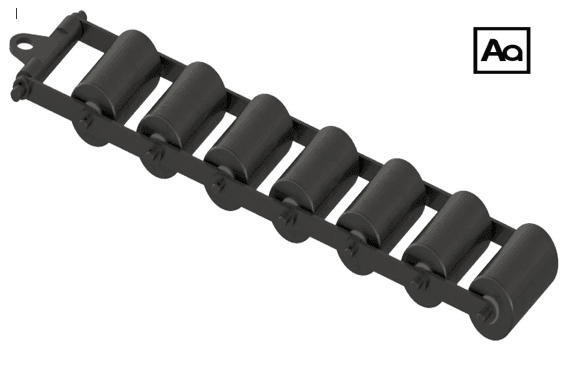 Conveyor belt scale calibration chain assembly